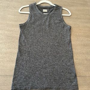 Athleta Gray Ribbed Large Tank